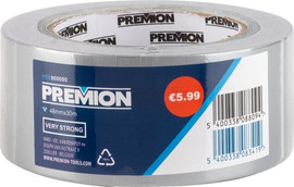 Premion סרט הדבקה כסוף לבדים 48 מ"מ 30 מטר  PRE900090